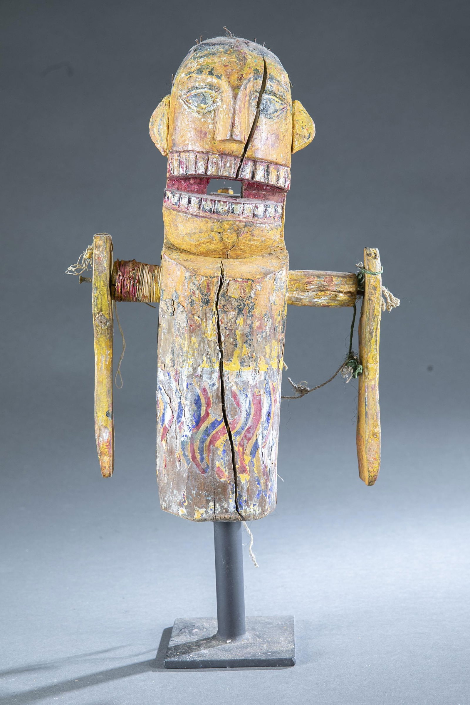 American folk art wood puppet. (1 of 6)