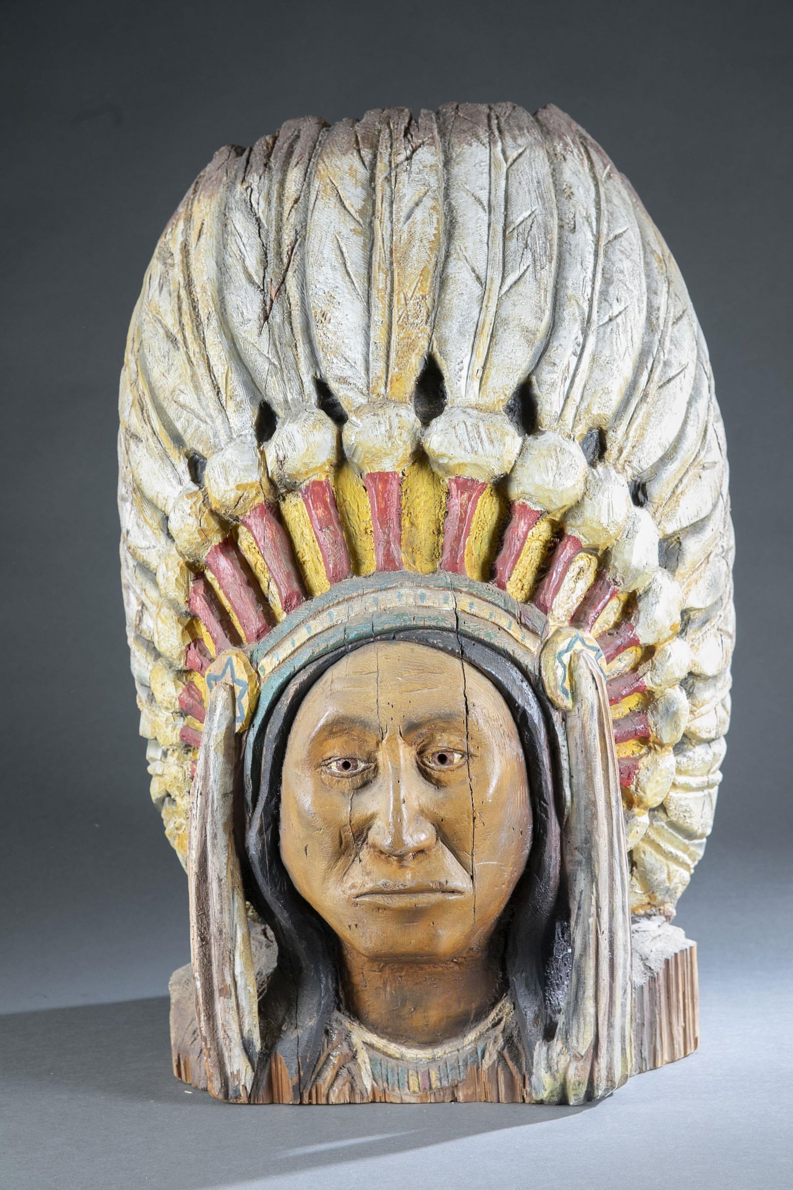 Native American Chief bust (1 of 9)