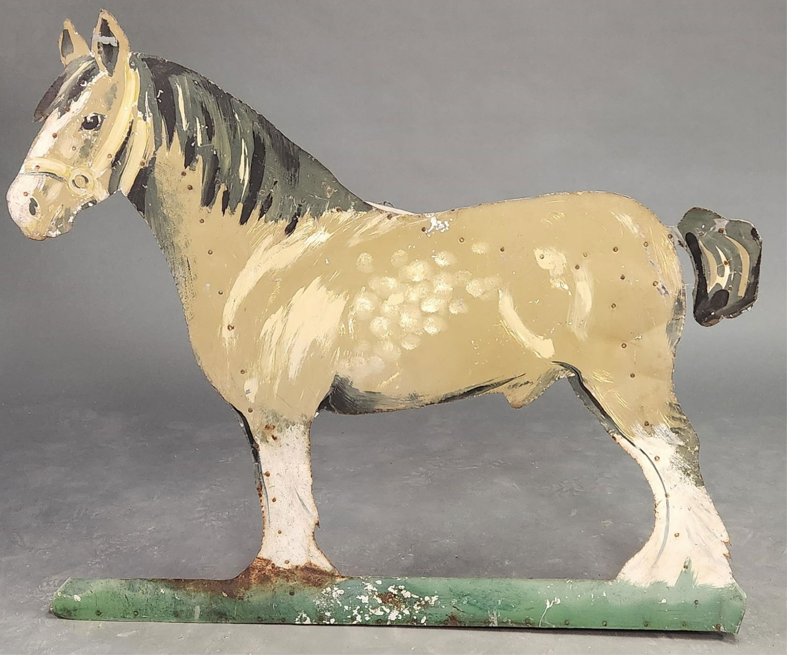 Painted metal horse sign (1 of 2)