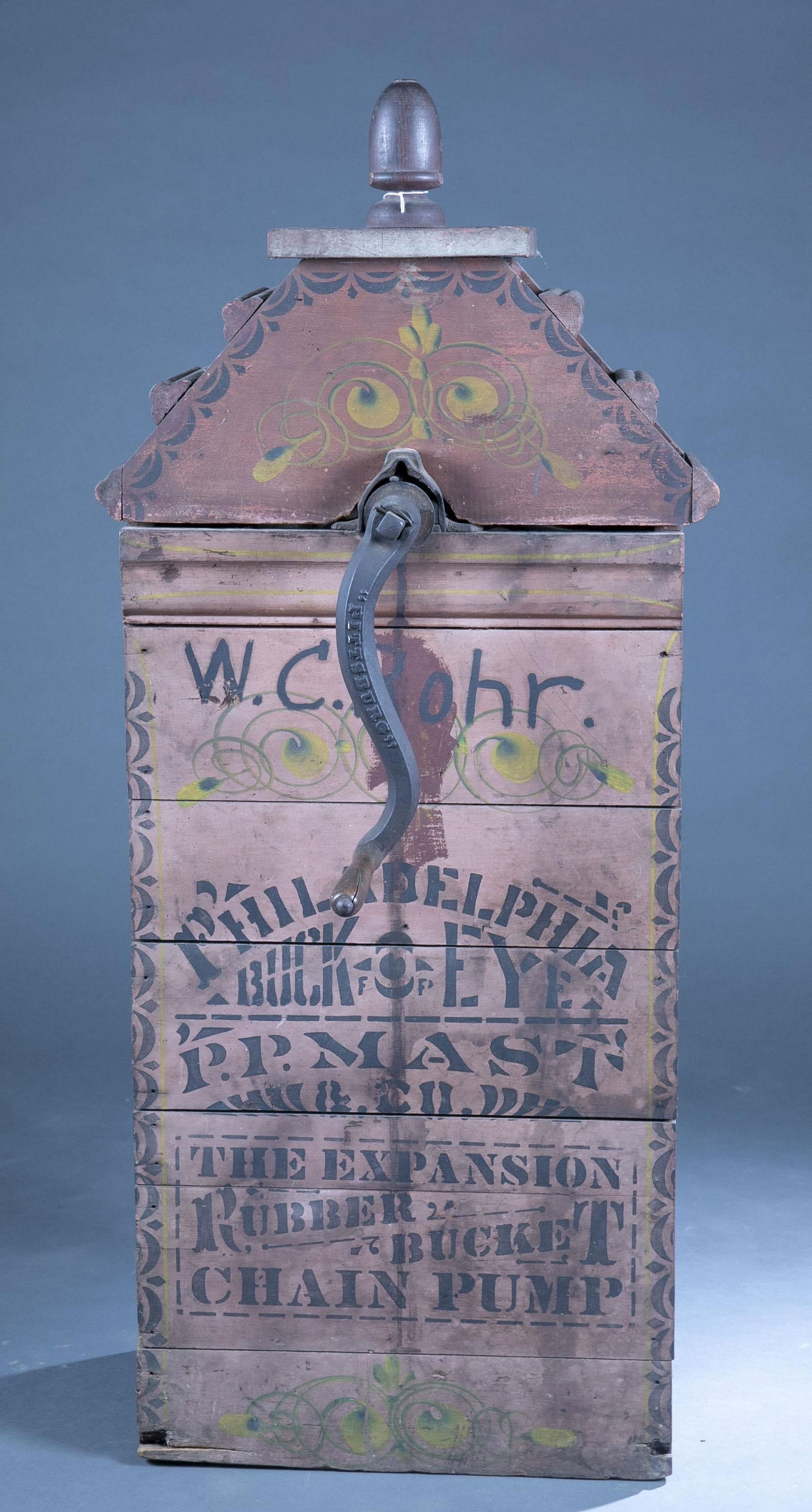 Philadelphia Buckeye chain pump, Late 19th c. (1 of 3)