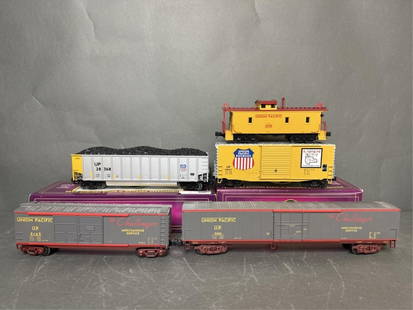 K-line O Scale 2-bay Die Cast Hopper Cars - Cb&q/b Auction