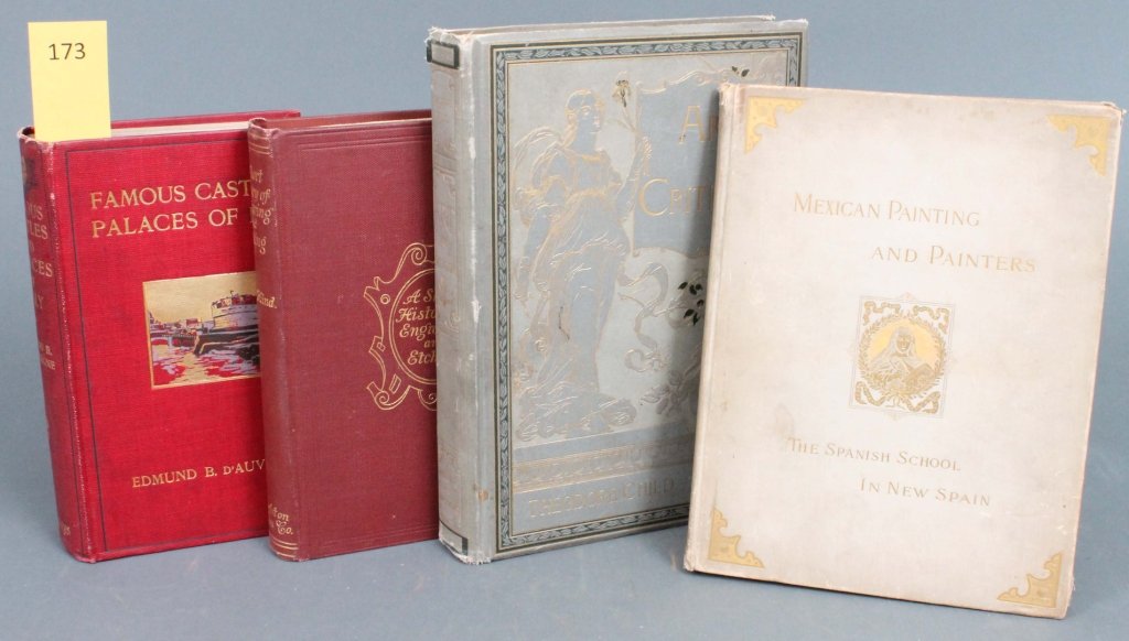 11 Books incl: DAS WERK DES MALERS DIEGO RIVERA.: [Art/Architecture]. 11 Titles. 8vo-folio. Hardcover. ++ ILLUSTRATIONS OF WASHINGTON IRVING’S DOLPH HEYLIGER Designed and Etched by John W. Ehninger. NY: George P. Putnam, 1851. 1st edition. 32pp; [1