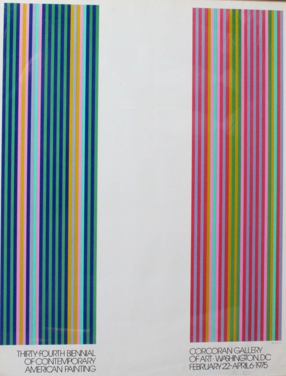 Davis, Gene. 2 signed color posters.: Davis, Gene (Am., 1920-1985). 2 Signed Color Lithograph Posters. Sight condition near fine, not examined out of frames under glass. ++ Smithsonian Resident Associate Program Tenth Anniversary 1975. (S