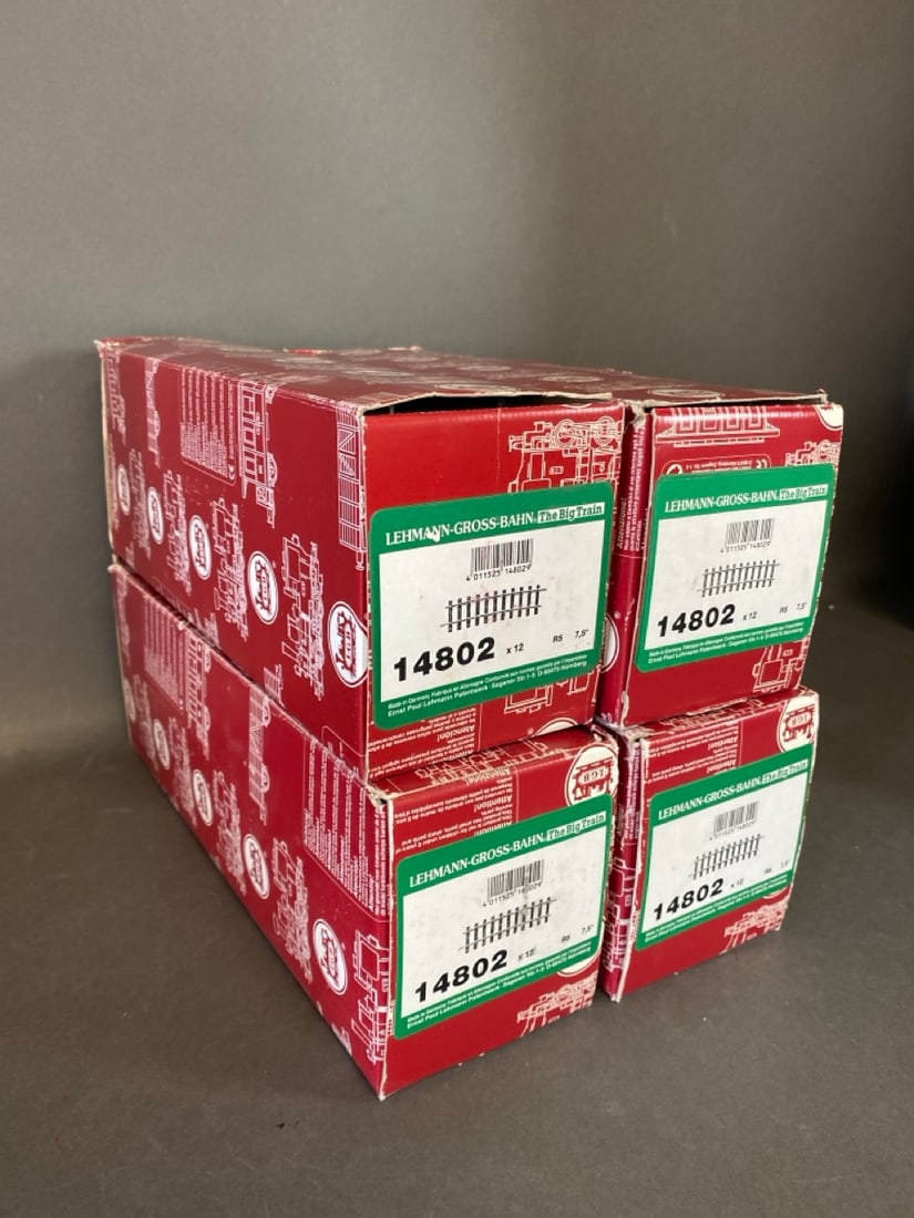 LGB G-scale tracks  G Scale - 12 pieces each in original box . Gently used (1 of 4)
