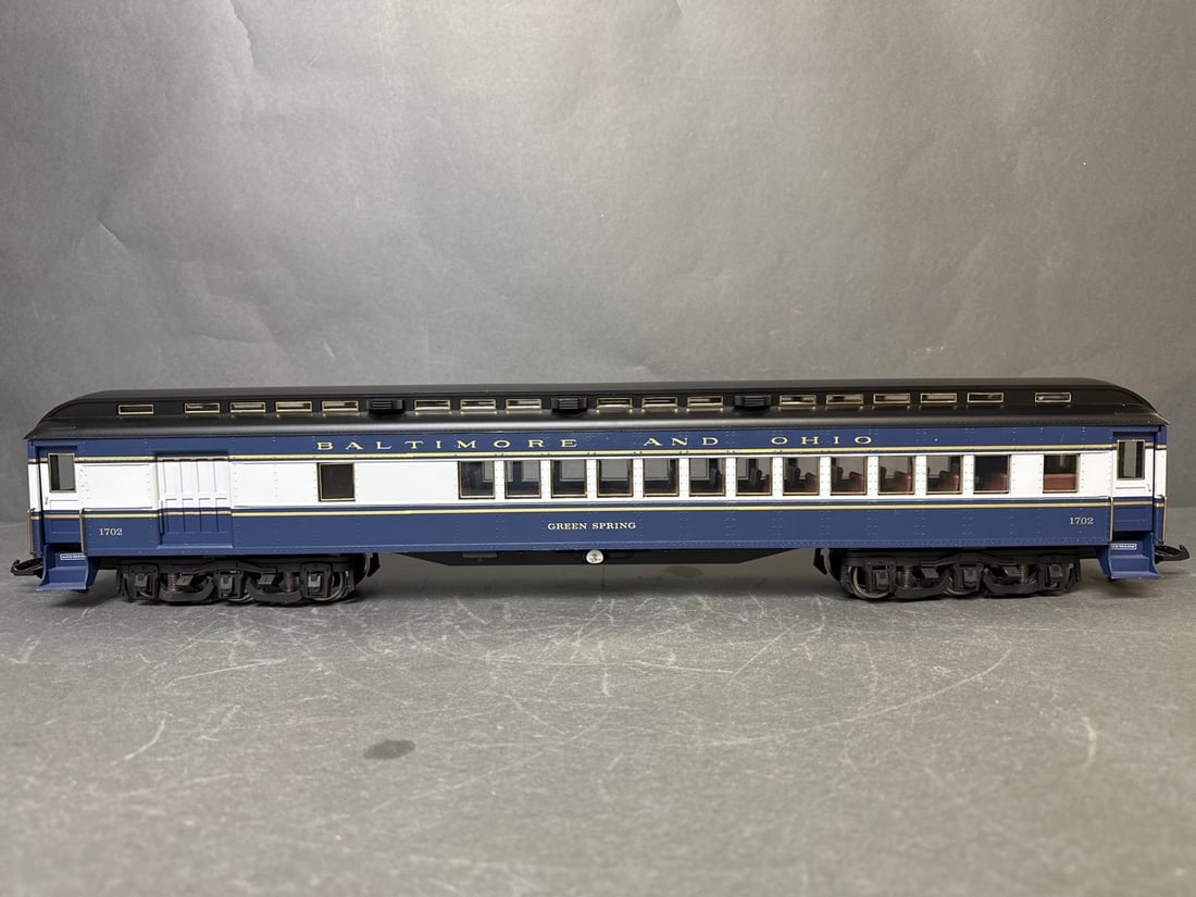 Aristo Craft G-scale Heavyweight Passenger Cars: Combine and Pullman - Baltimore and Ohio / B&O - (1 of 20)