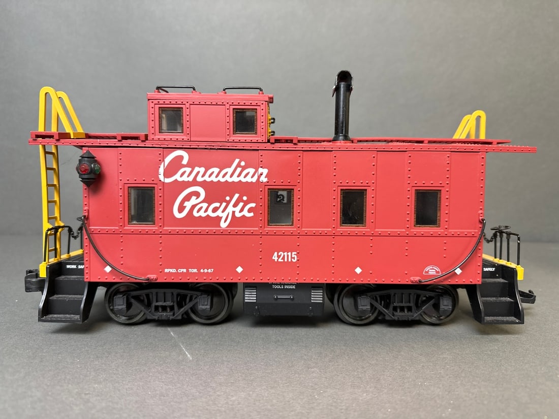 Aristo craft G-scale mismatch caboose cars - Canadian Pacific, Norfolk and Western, and Western (1 of 20)