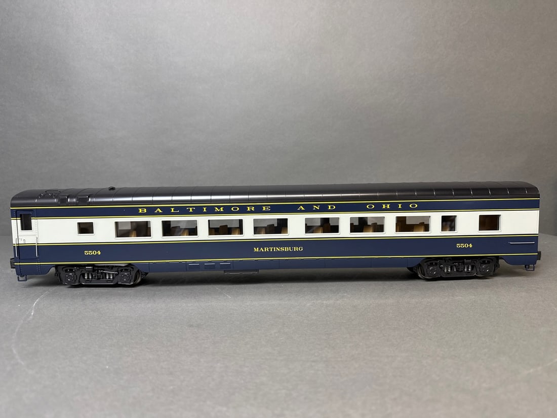Rail King/Mikes Train House g scale 70Õ Streamlined 3-Car Passenger Set (Smooth) - Baltimore & Ohio (1 of 20)
