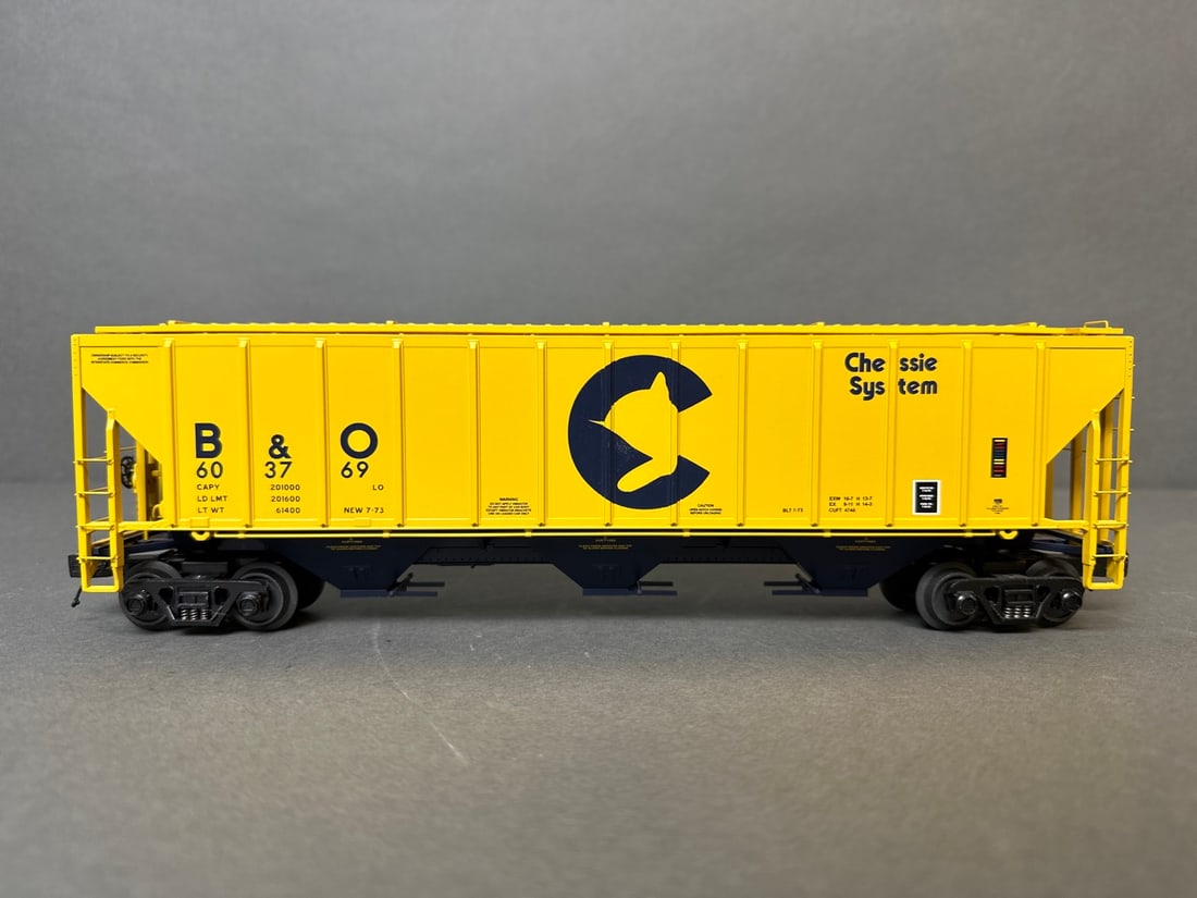 Mikes Train House O scale Premier Ps-2CD High Sided Hopper Car Set - Chessie System - 20-97173 Note (1 of 14)