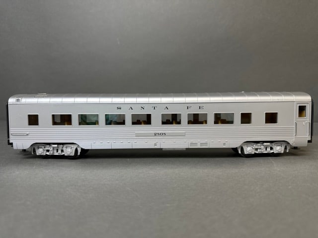 Mikes Train House / Rail King O-scale Santa Fe - 60Õ Streamlined ABS Coach Cars (3) and 70Õ ABS (1 of 20)