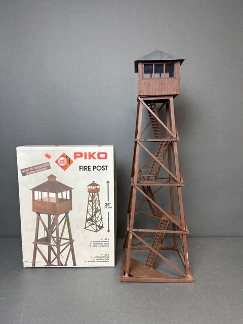 Piko/ LGB G-scale Fire Post, Small Stone Jail, and Fire Station No. 9 - 62222, 62225, and 62214 Note (1 of 20)