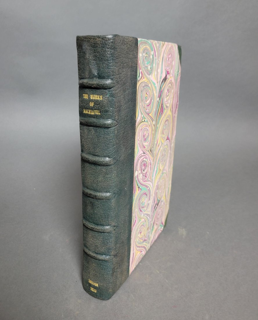 Works of the Famous Nicholas Machiavel: [Philosophy] Machiavelli, Nicholas.The Works of the Famous Nicholas Machiavel, Citizen and Secretary of Florence. T.W. for A. Churchill, et al, London, 1720. Third edition. Folio, (18) 543 pp, old wor