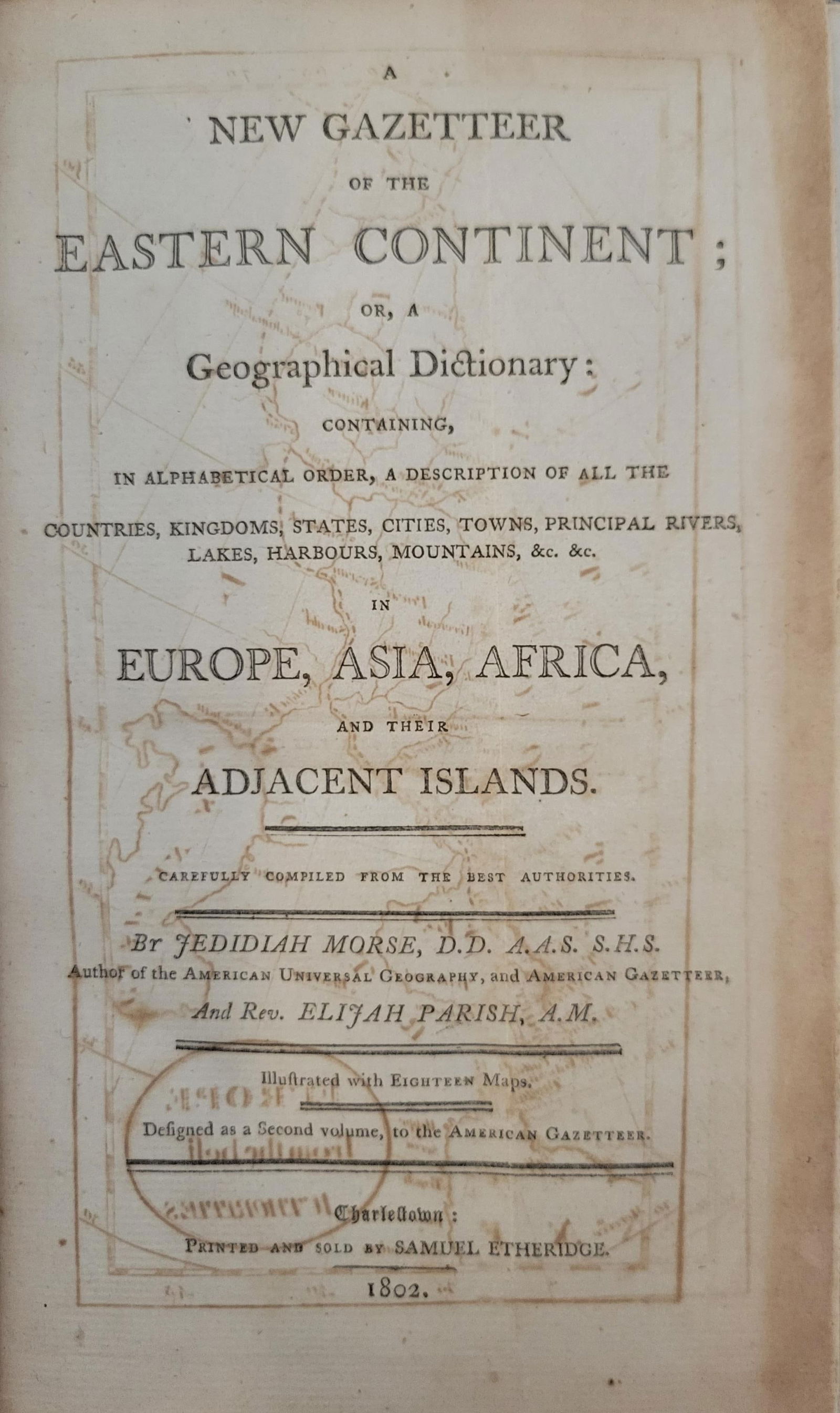 A New Gazetteer of the Eastern Continent... (1 of 3)