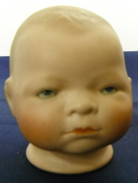 Grace Putnam. Bisque Doll Head with Sleeper Eyes.: Grace Putnam. Bisque Doll Head with Sleeper Eyes.Blue Eyes.