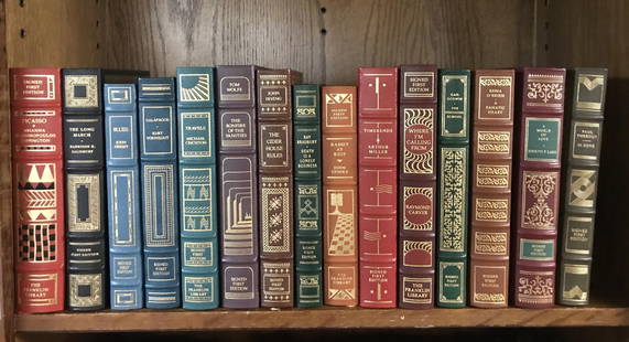 15 Vols. Signed Franklin Library.: [Franklin Library/Signed] 15 volumes, signed first editions. 8vo. Full leather, gold gilt text block edges, marbled endpapers, sewn in silk ribbon page marker. Condition: Fine to near fine. Some