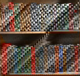 36 Vols. Franklin Library.: [Franklin Library] 36 volumes. 8vo. Full leather, gold gilt text block edges, silk moire endpapers, sewn in silk ribbon page marker. Condition: Fine to near fine. Some volumes may have bookplates.
