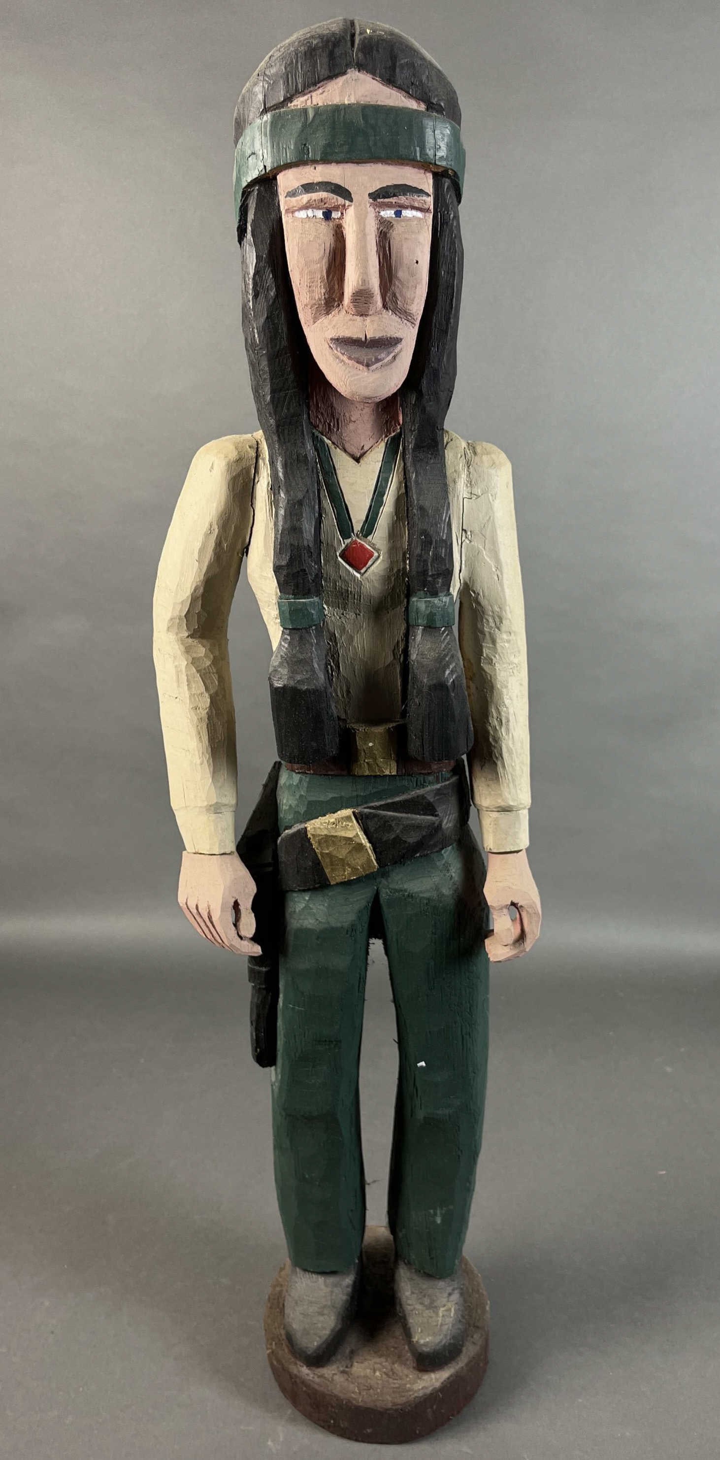 George Wright, Carved figure. (1 of 3)