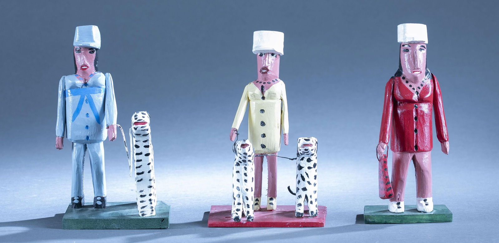 3 Emile Bluteau figures. (1 of 10)