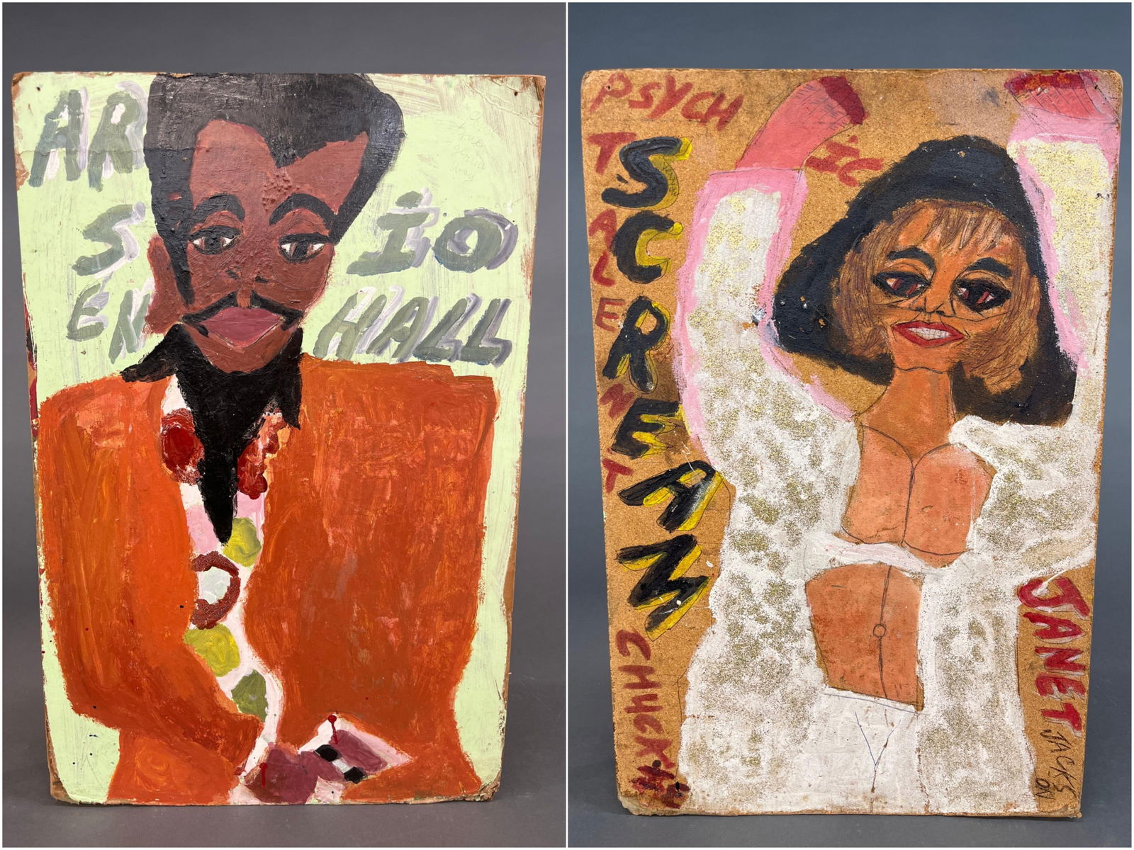 Artist Chuckie, Arsenio Hall & Janet Jackson. (1 of 4)