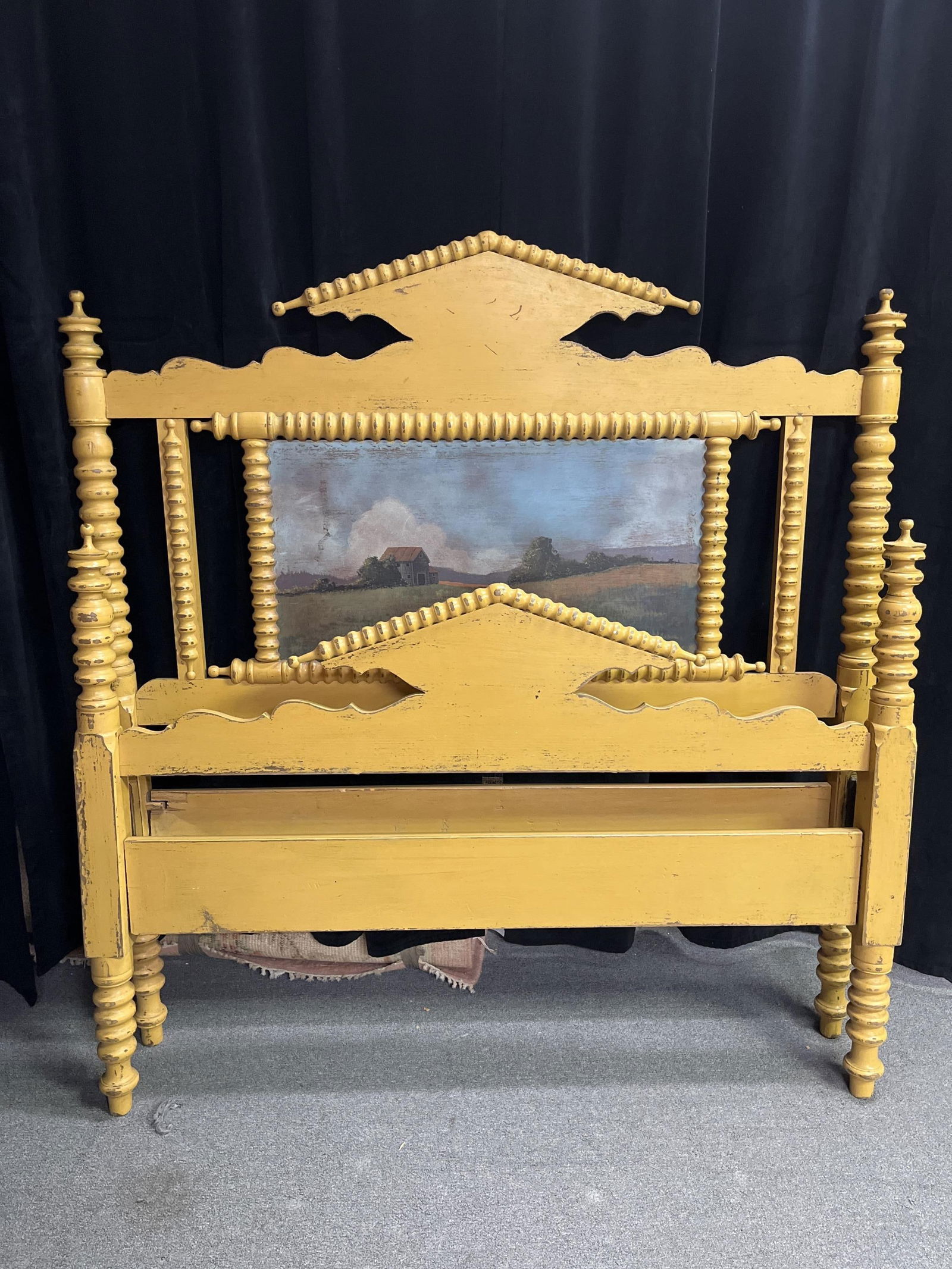 Folk Art bed. (1 of 2)