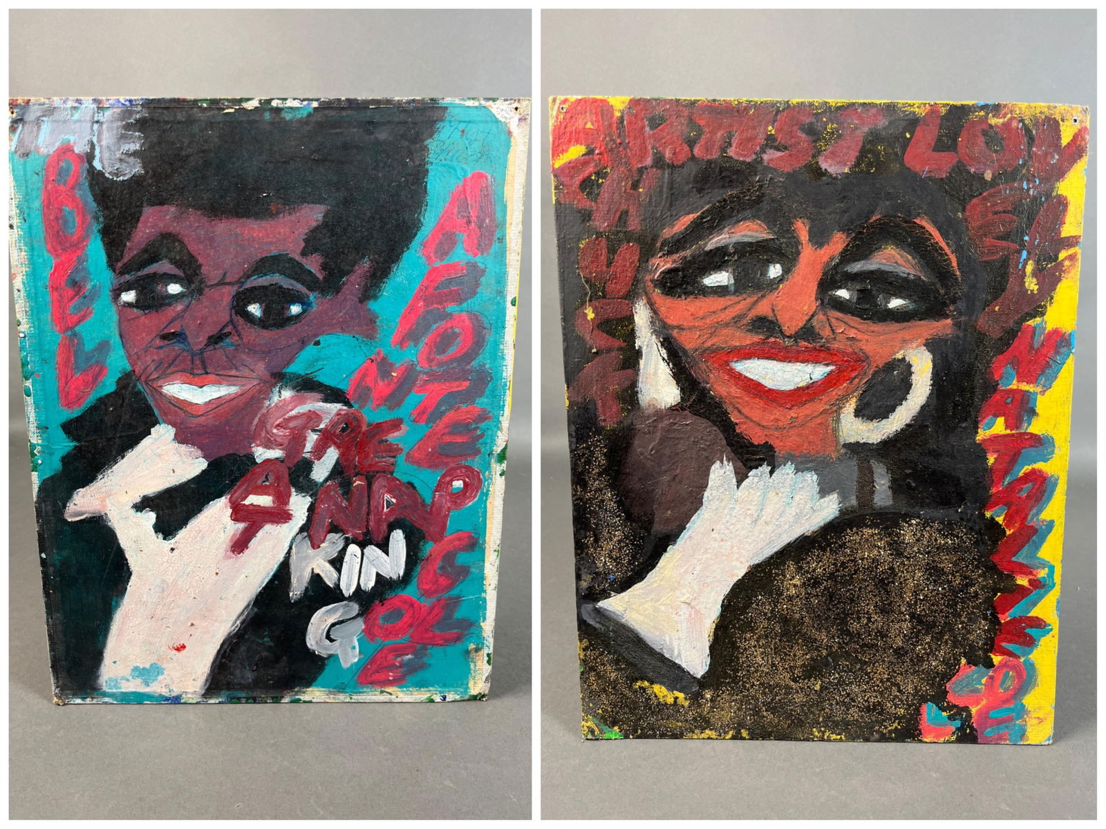 Artist Chuckie, Nat King Cole & Natalie Cole. (1 of 3)