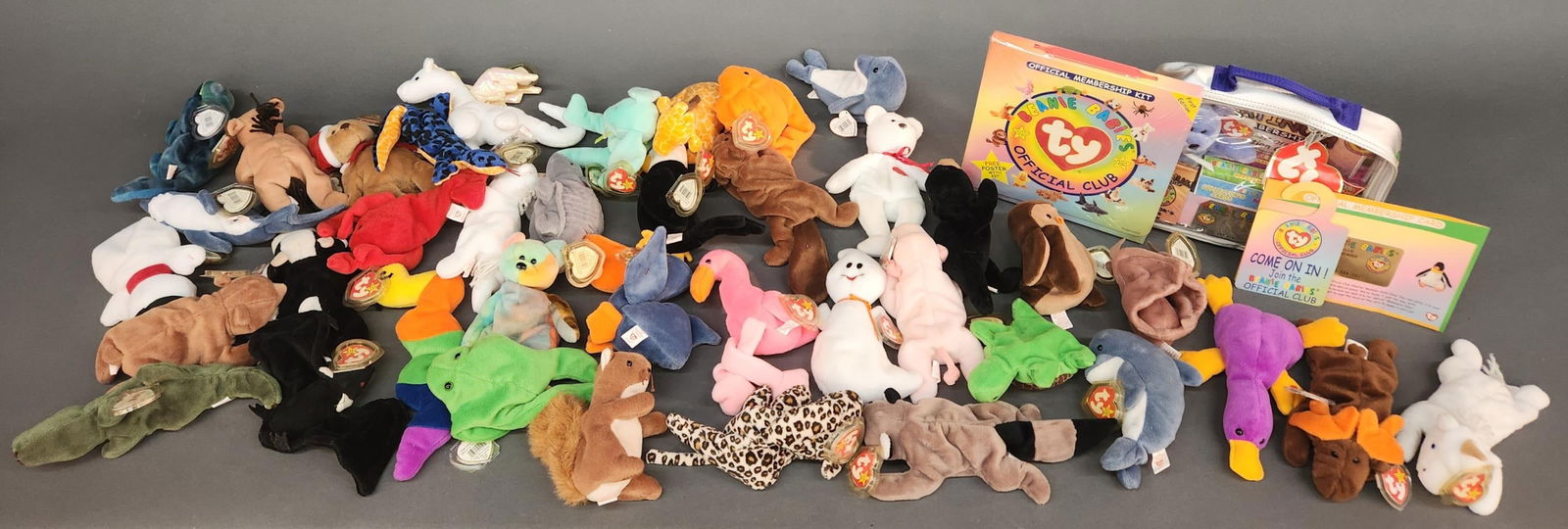 39 TY Beanie Babies w/ PVC pellets & membership (1 of 5)