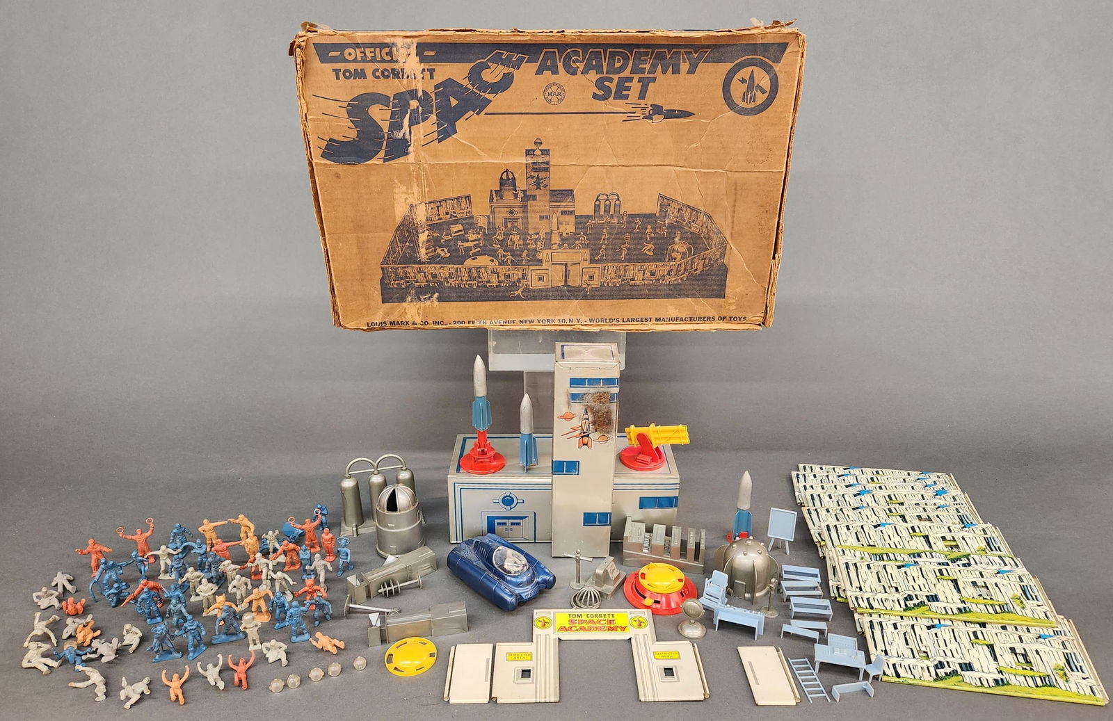 Marx Tom Corbett: Space Academy play set in box (1 of 5)