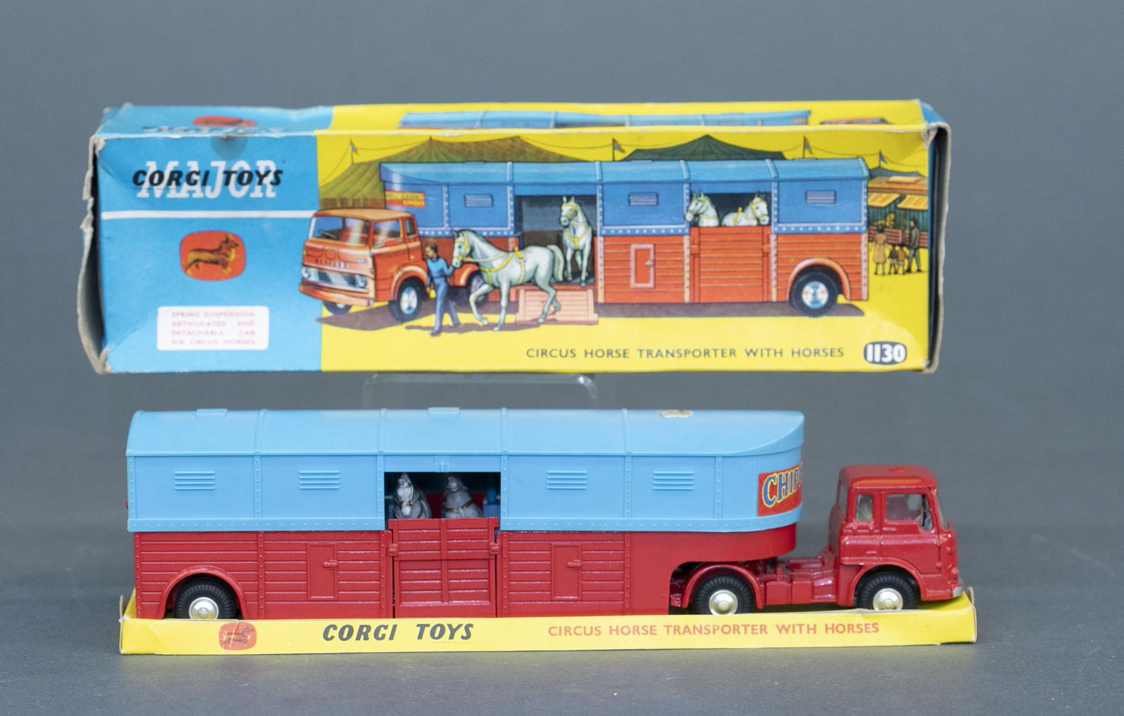 Corgi Toys #1130 Circus Horse Transporter IB (1 of 6)