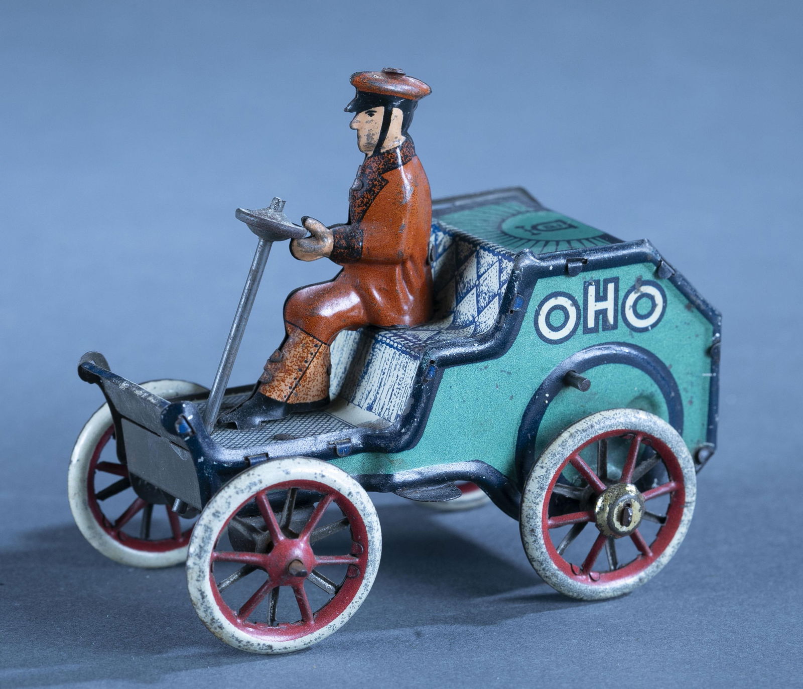 Lehman tin litho windup "OHO" car (1 of 4)