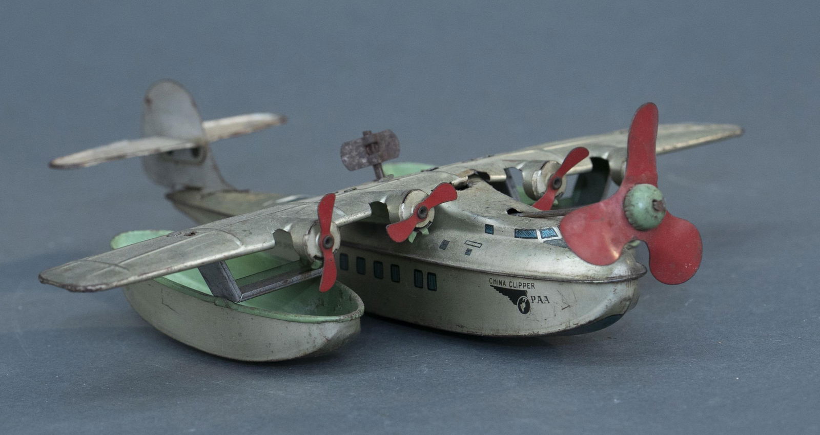 J.Chein PAA China Clipper tin litho wind up plane (1 of 4)