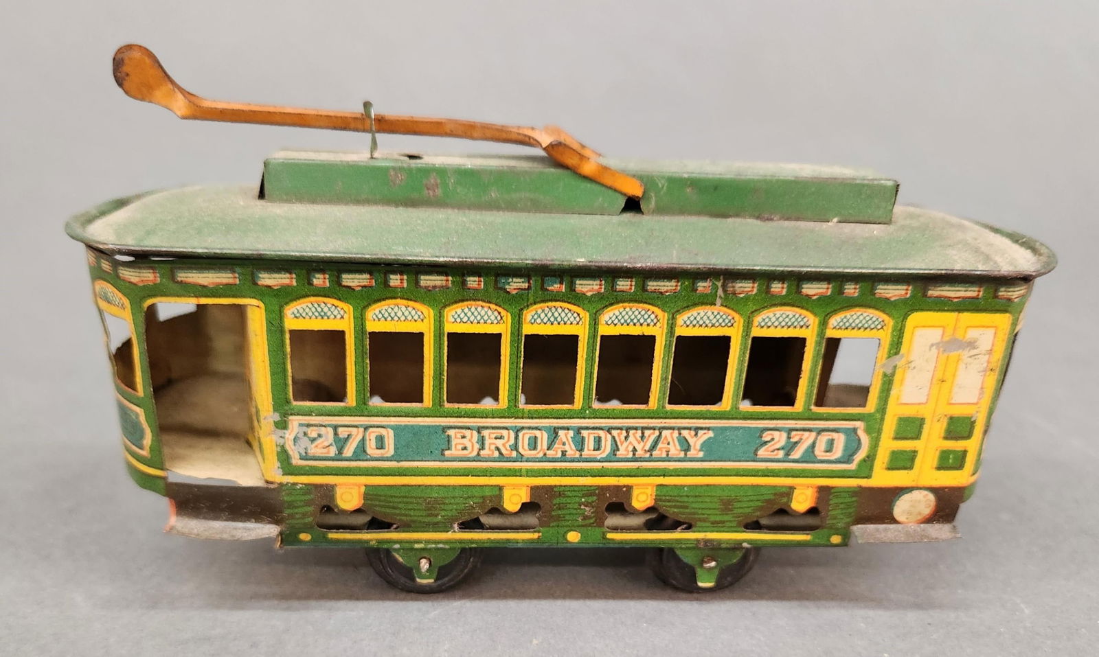 J. Chein Broadway tin litho trolley (1 of 6)