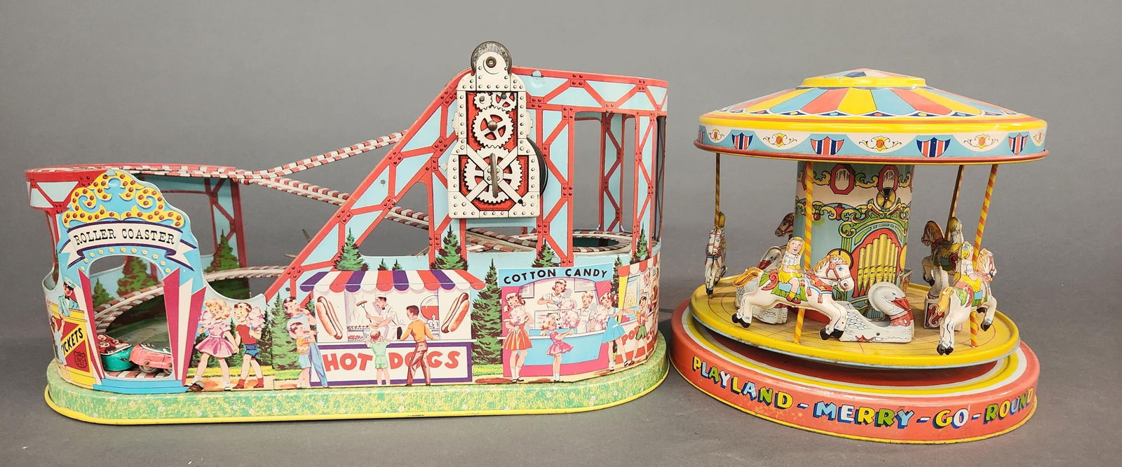 J. Chein Merry-Go-Round & Roller Coaster (1 of 6)