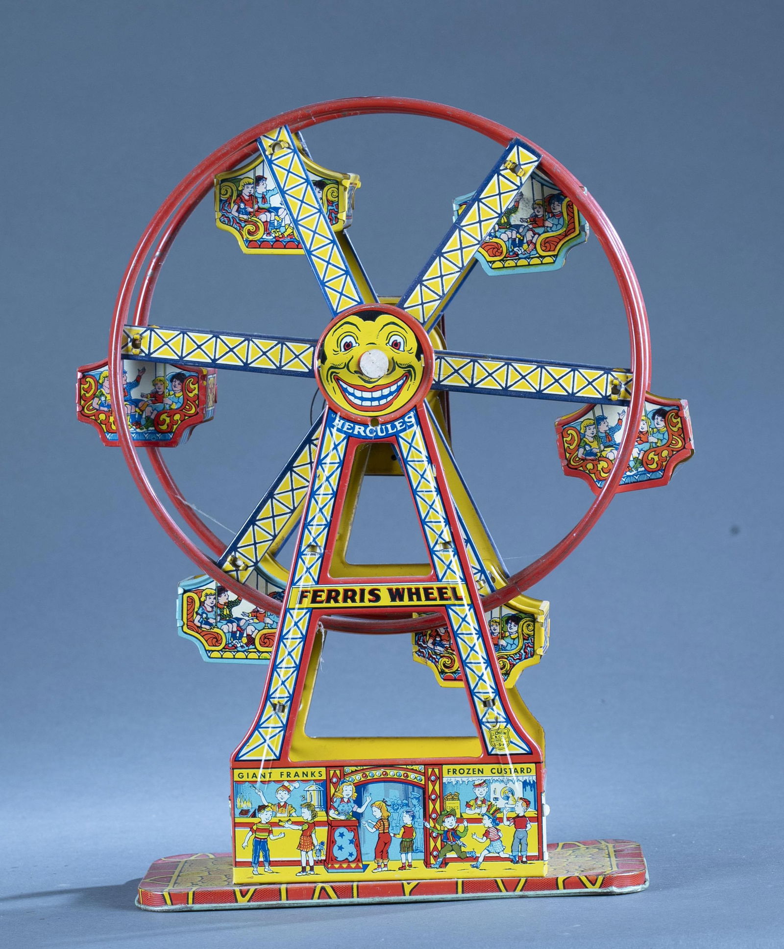 J. Chein tin litho wind up ferris wheel (1 of 5)