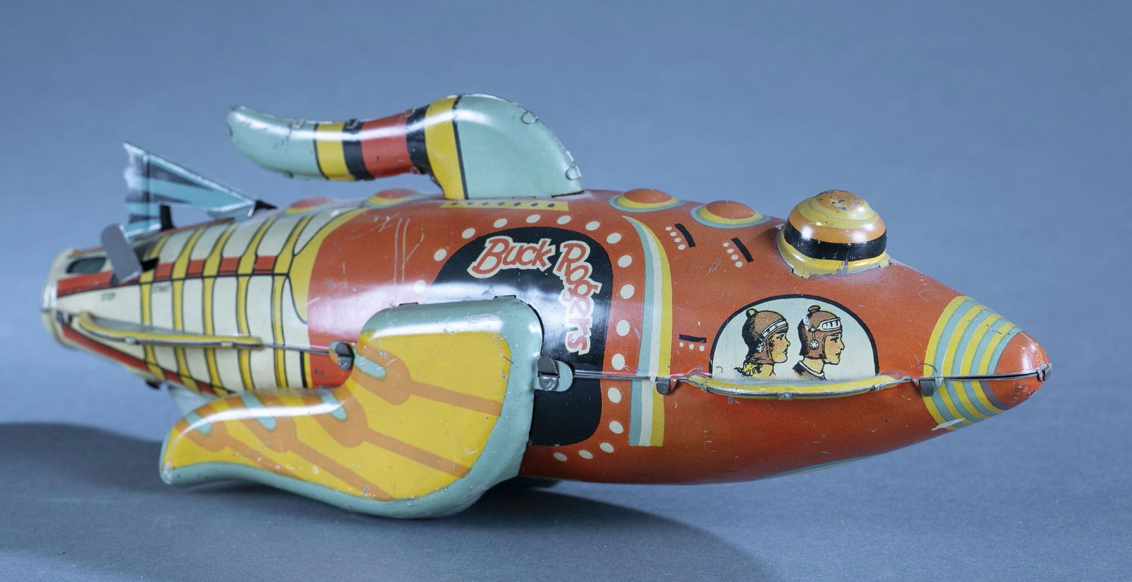 Marx Buck Rogers tin litho windup rocket ship (1 of 4)