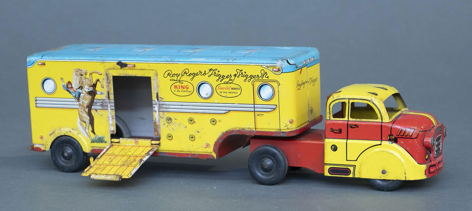 Marx Roy Rogers tin litho horse trailer (1 of 4)