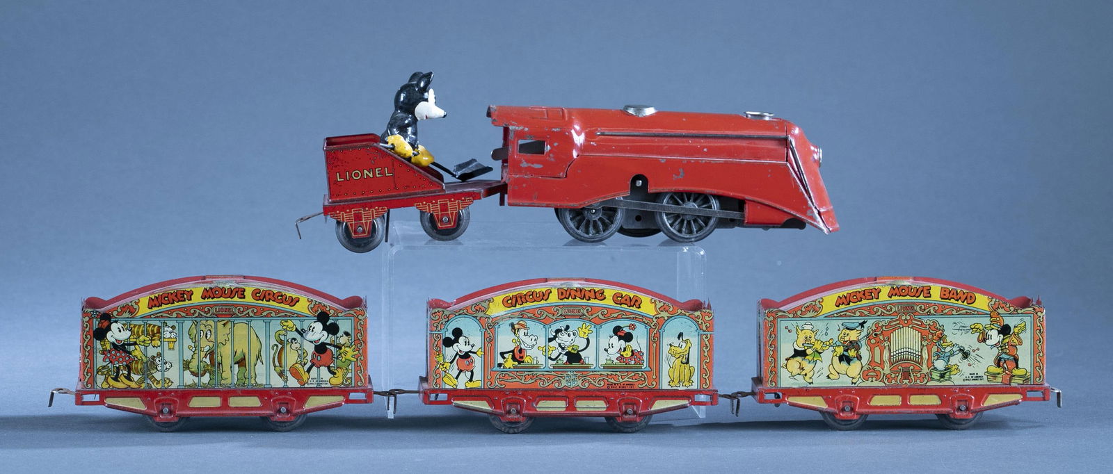 Prewar Lionel Mickey Mouse Circus train set (1 of 13)