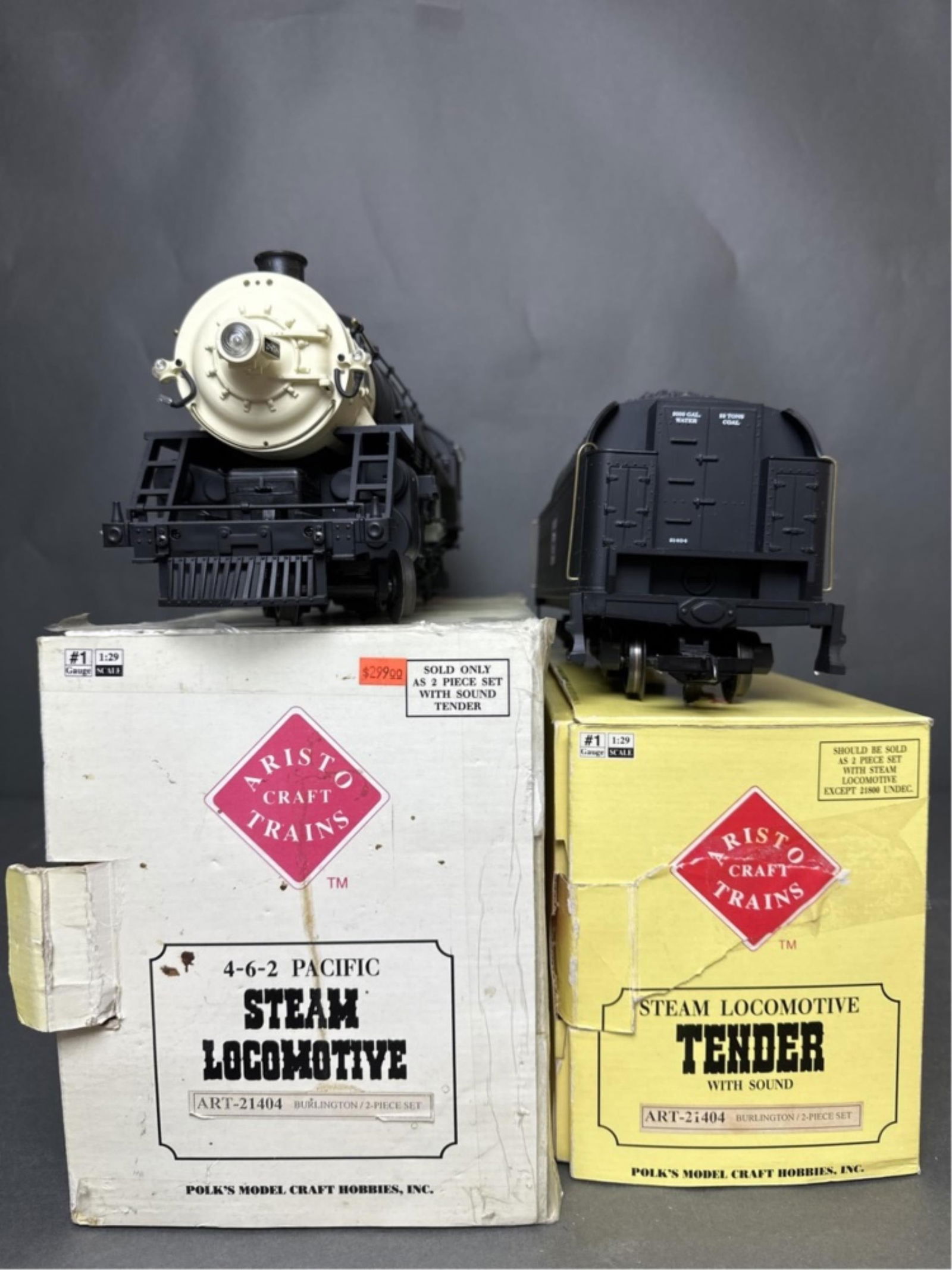 Aristo Craft G Scale CB&Q engine and tender in box (1 of 16)