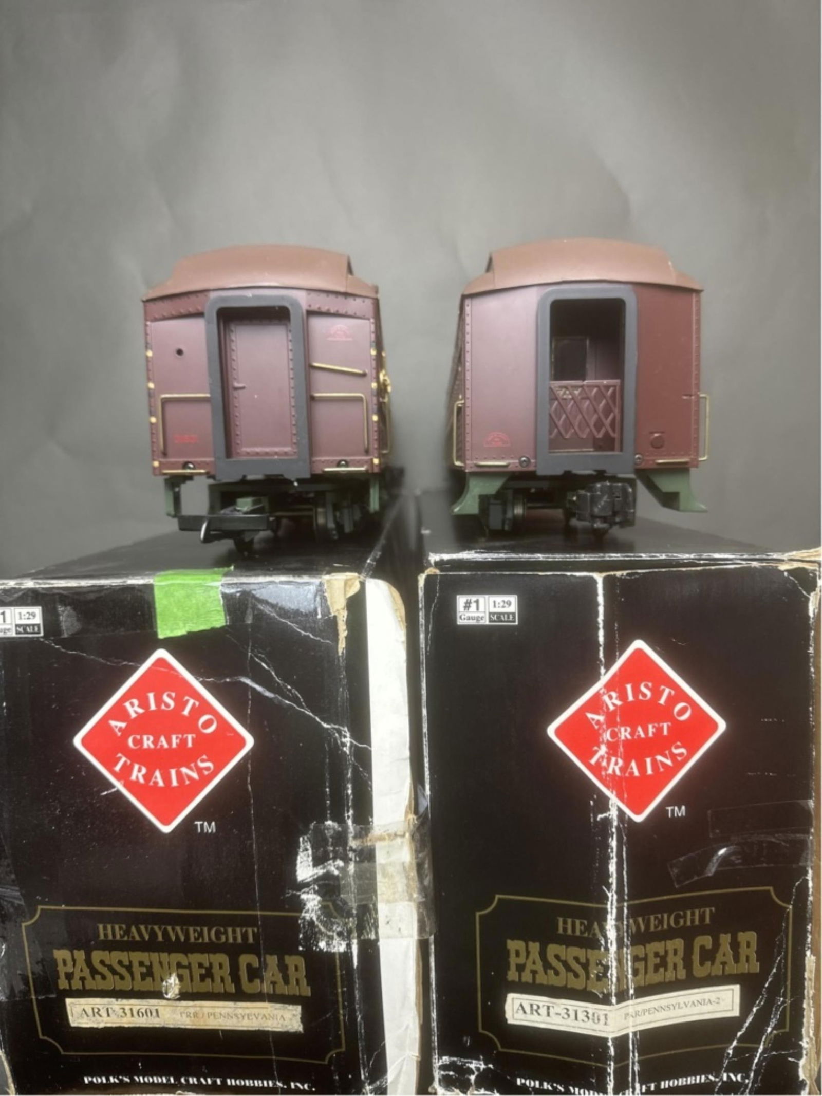 2 Aristo Craft G Scale PRR passenger cars in box (1 of 20)
