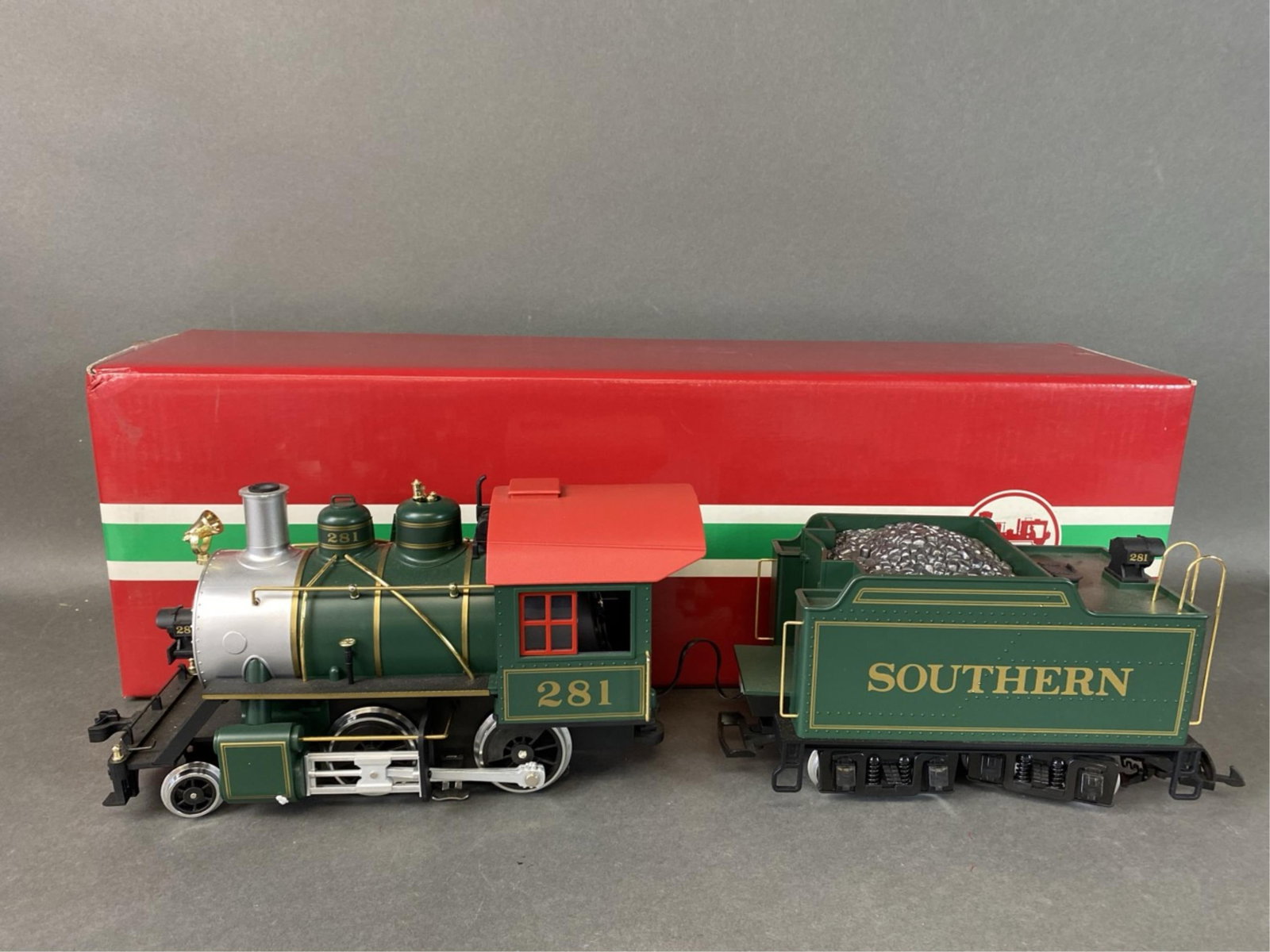 LGB trains G-scale 2-4-0 steam Locomotive and tend (1 of 15)