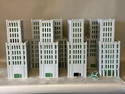 8pc 2-part Bachmann City Buildings