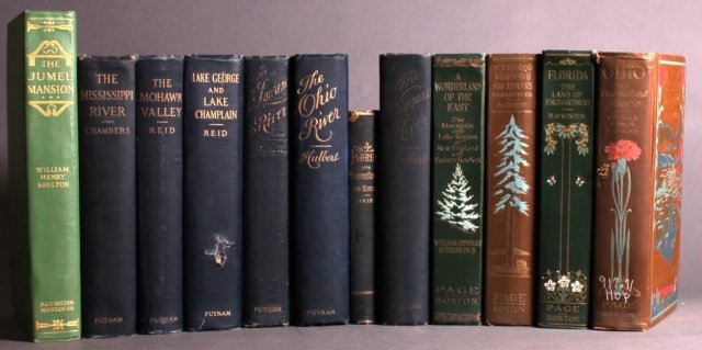 12 Books incl: Lanier. FLORIDA. 1876. 1st edition.: [Views/East]. 12 Titles. ++ William Henry Shelton. THE JUMEL MANSION: Being a full History of the House on Harlem Heights built by Roger Morris before the Revolution… Bos: Houghton Mifflin, 1916. 1s