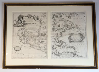 1690 Coronelli America Settenriola Colle Nuove...