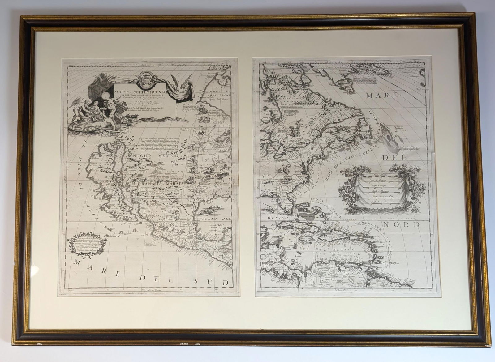 1690 Coronelli America Settenriola Colle Nuove...