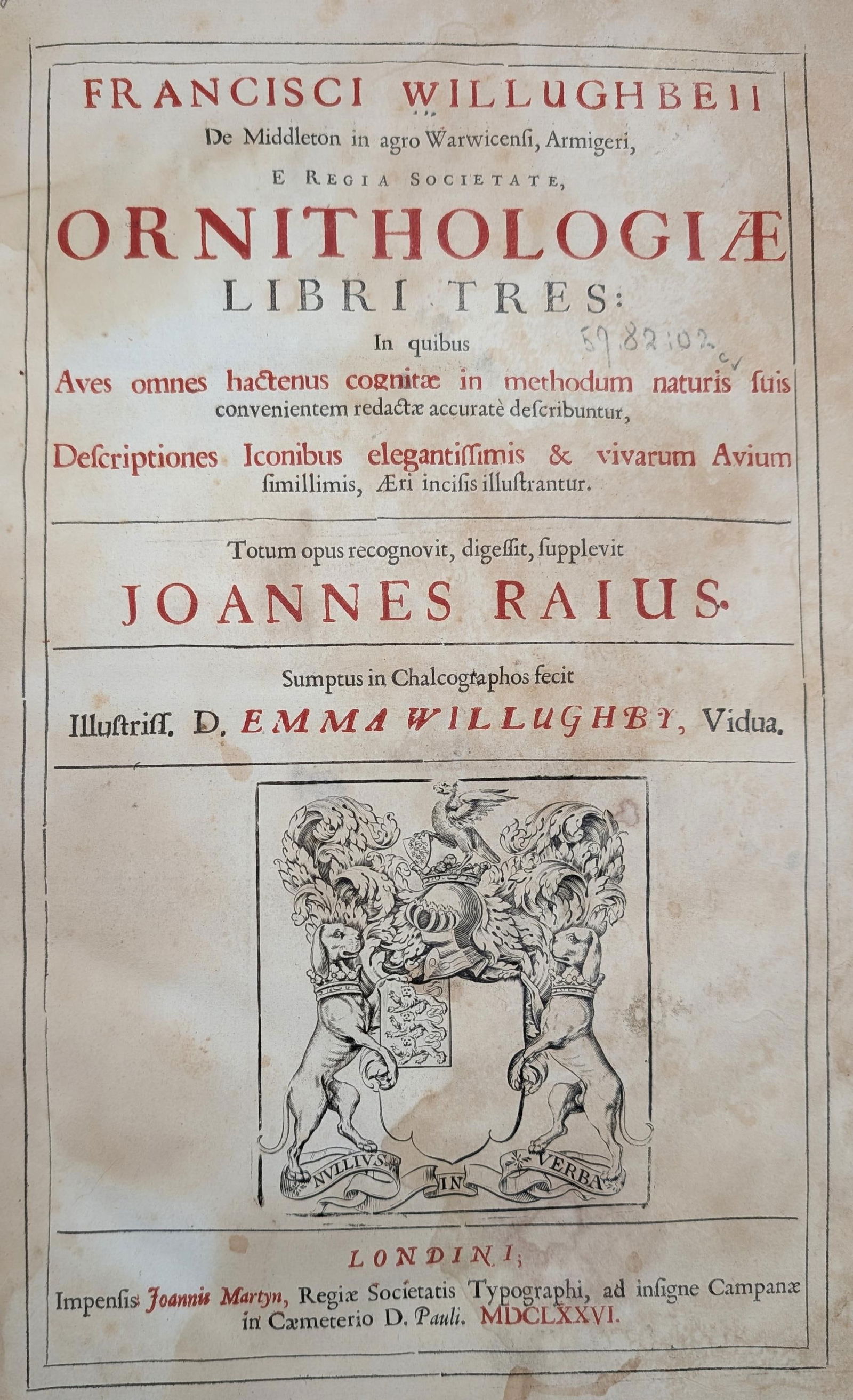 Ornithologiae libri tres (1 of 7)