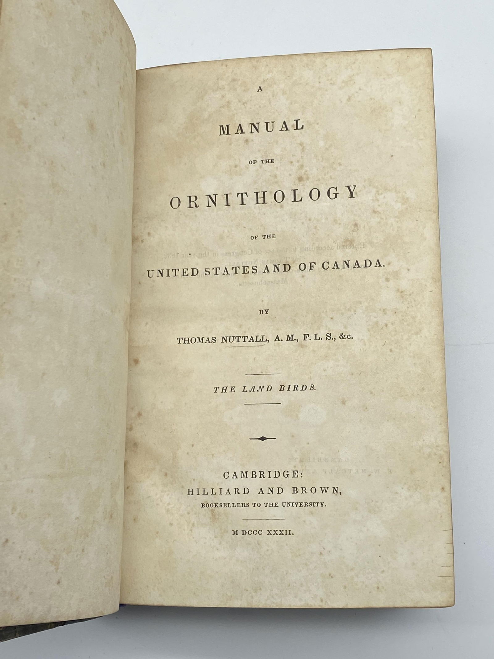 3 vols. Works by Thomas Nuttall. (1 of 5)