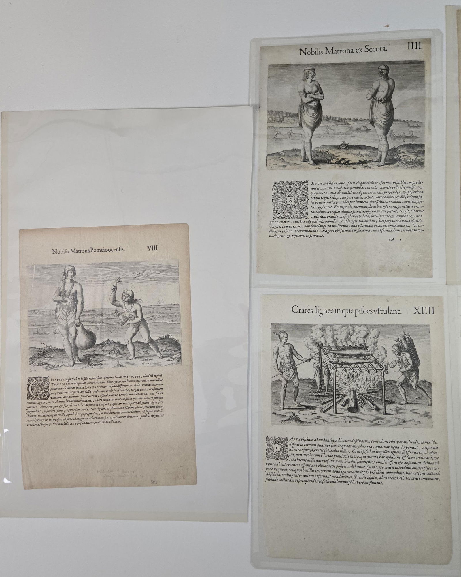 5 De Bry Engravings. (1 of 3)