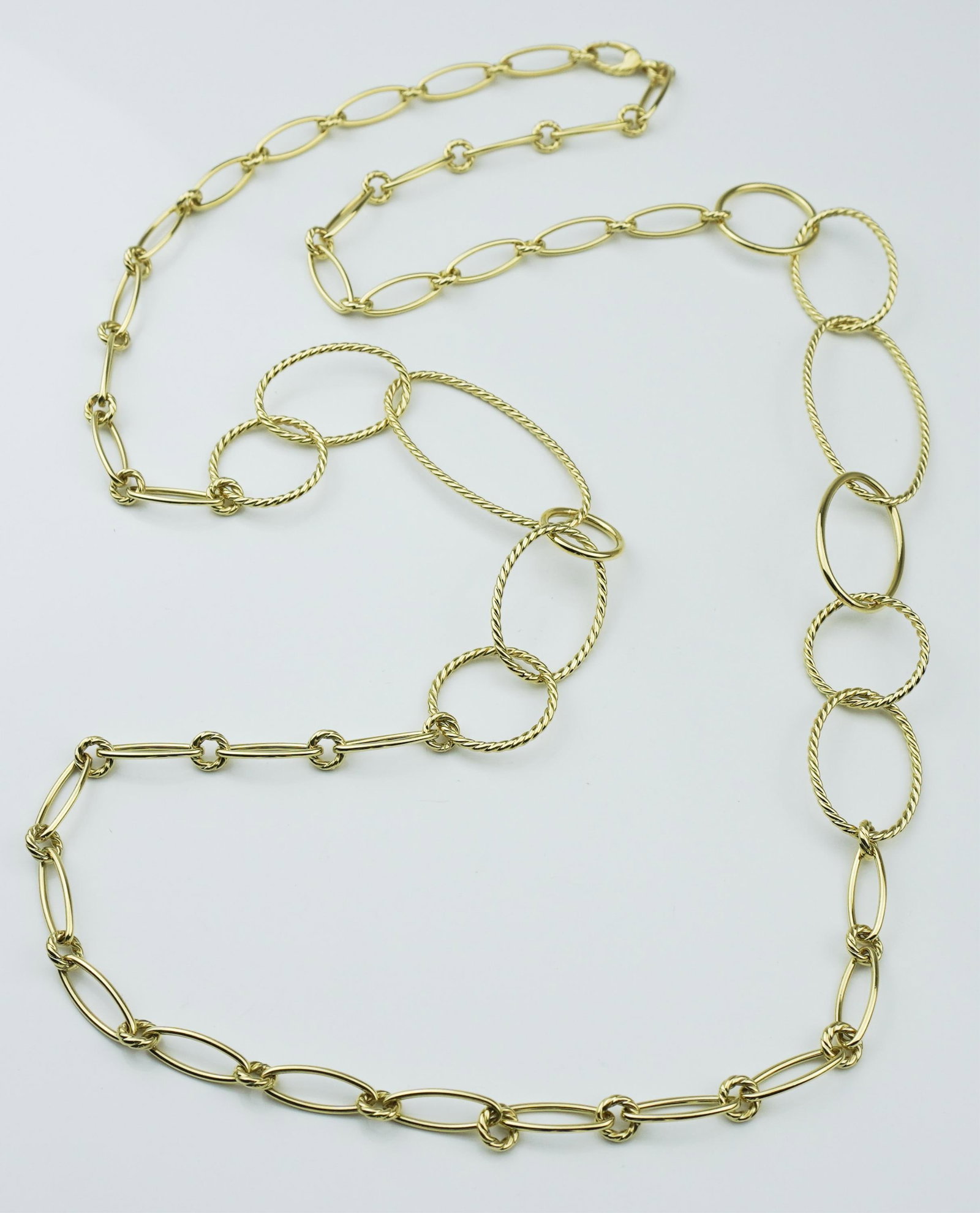 David Yurman 18KYG Open Link Necklace (1 of 2)