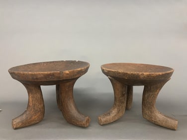 2 Ethiopian stools.