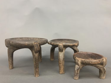 3 Tanzanian stools.