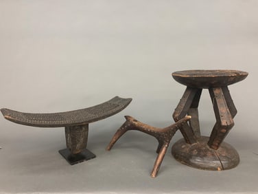 3 East and Central African stools.