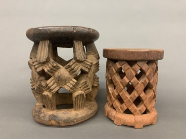 2 Cameroon stools.